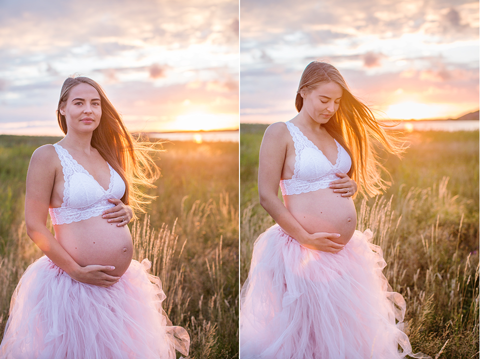 Gravidfotografering i Göteborg Fotograf Maria ekblad gravidklänningar
