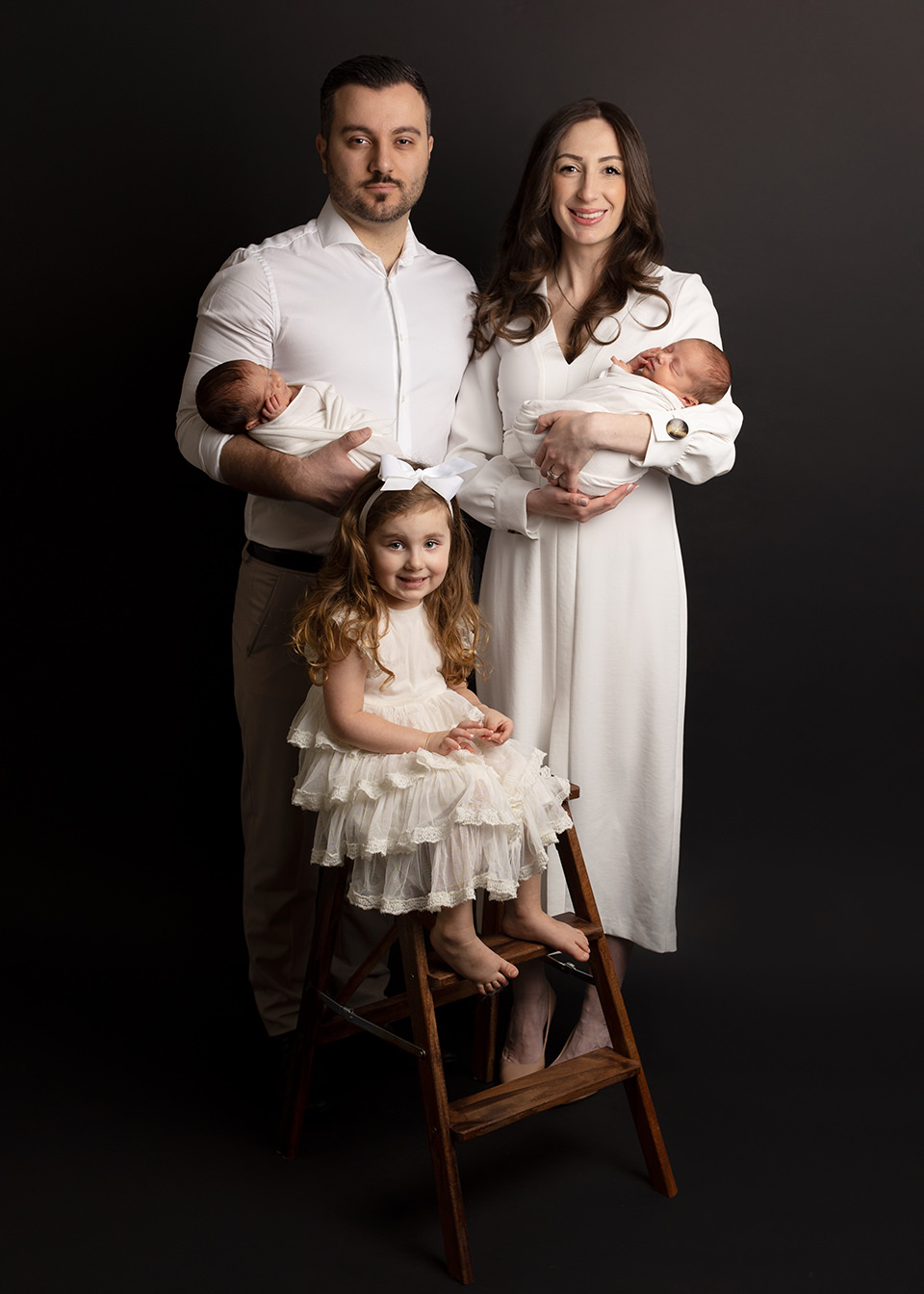 nyföddfotografering göteborg fotograf Maria Ekblad tvillingar bebisfoto studio